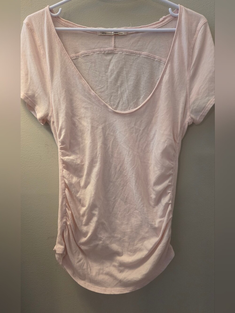We The Free Light Blush Scoop Neck Short Sleeve Tee